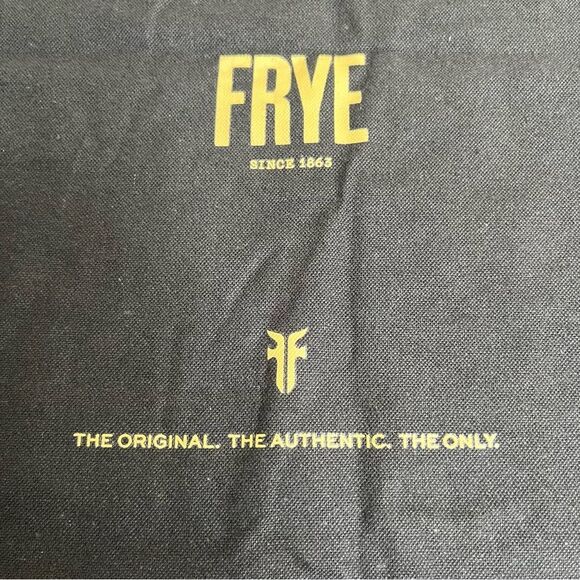 Frye Dustbag Drawstring Black Bag For Shoes Handbags Purses 16 Inch X 18 Inch - Picture 3 of 7